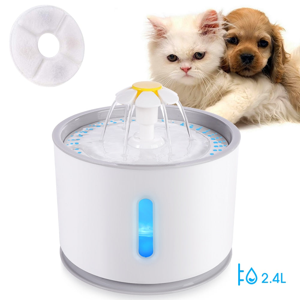 Cat Water Fountain with LED