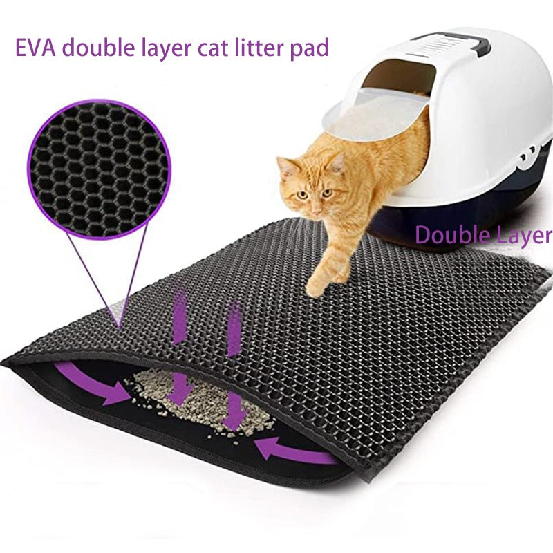 Waterproof Cat Litter Mat Eco-friendly Cat Bowl Mat Cat 