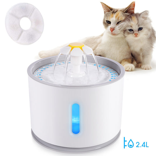 Cat Water Fountain with LED